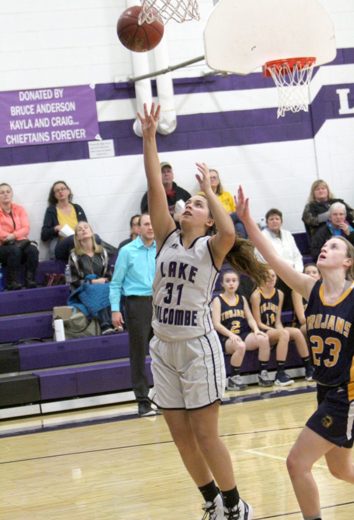 New Auburn at Lake Holcombe girls basketball 12-13-19